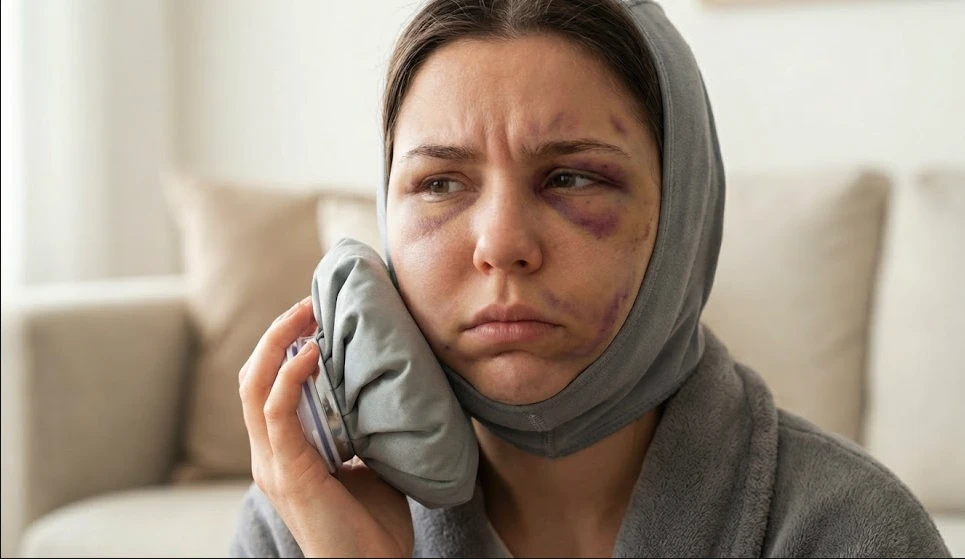 cosmetic surgery swelling of the face