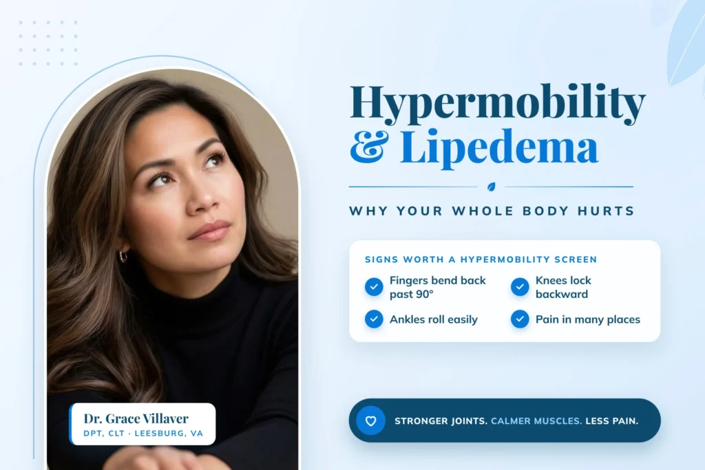 Hypermobility and lipedema: why your whole body hurts, with Dr. Grace Villaver, DPT, CLT, Leesburg VA